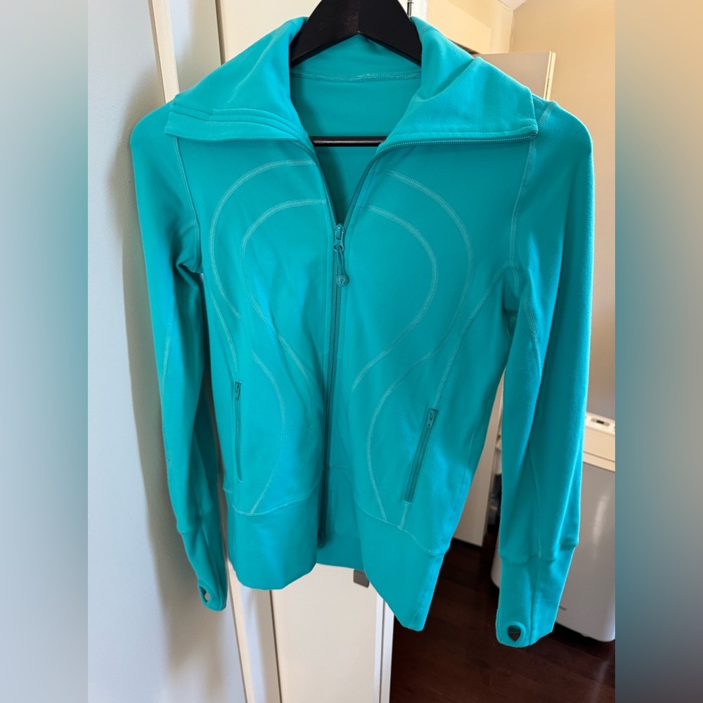 LULULEMON STRIDE JACKET TEAL SIZE 4 Hood Removed/ see description/